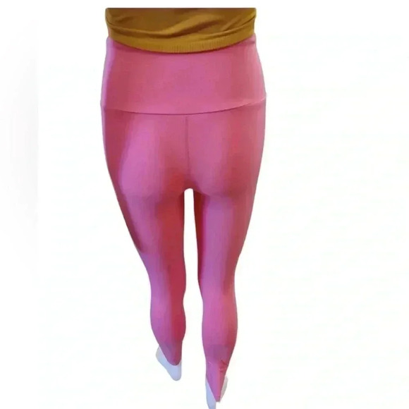 Lucy & Yak Pink High Rise Organic Cotton Leggings Size Small - Picture 4 of 9